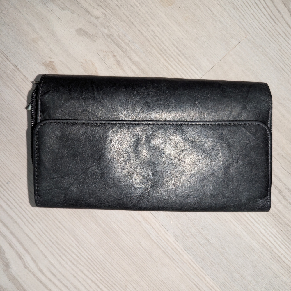 Black Leather Vintage Wallet